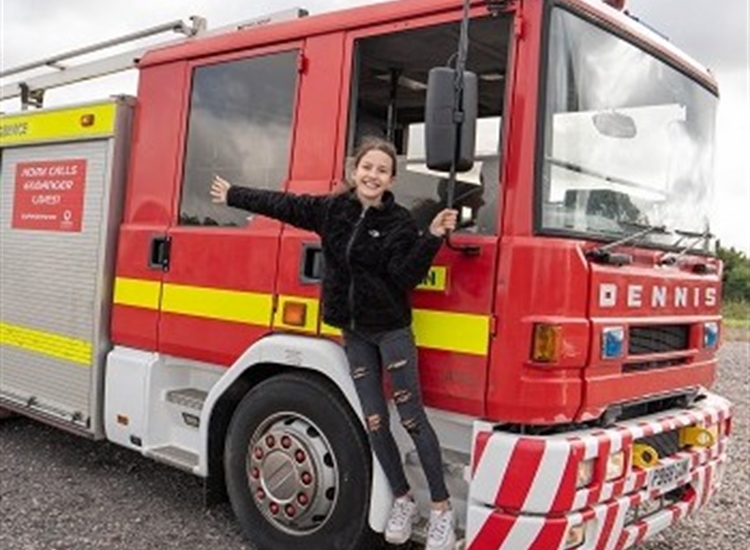 fire engine driving